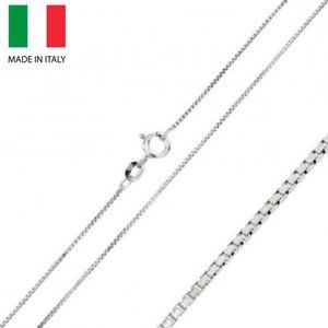 925 Real Silver Rhodium Plated Italian Box Chain